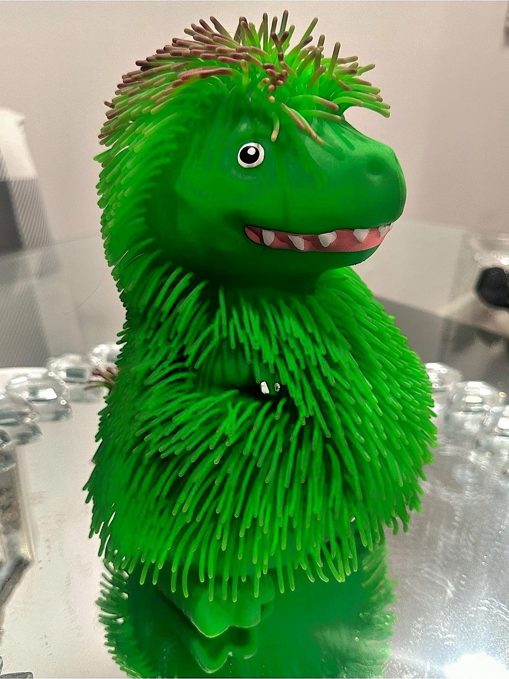 ORB Wiggly Animals Green Dinosaur Light Up Shaking Interactive Toy NWOT RARE HTF